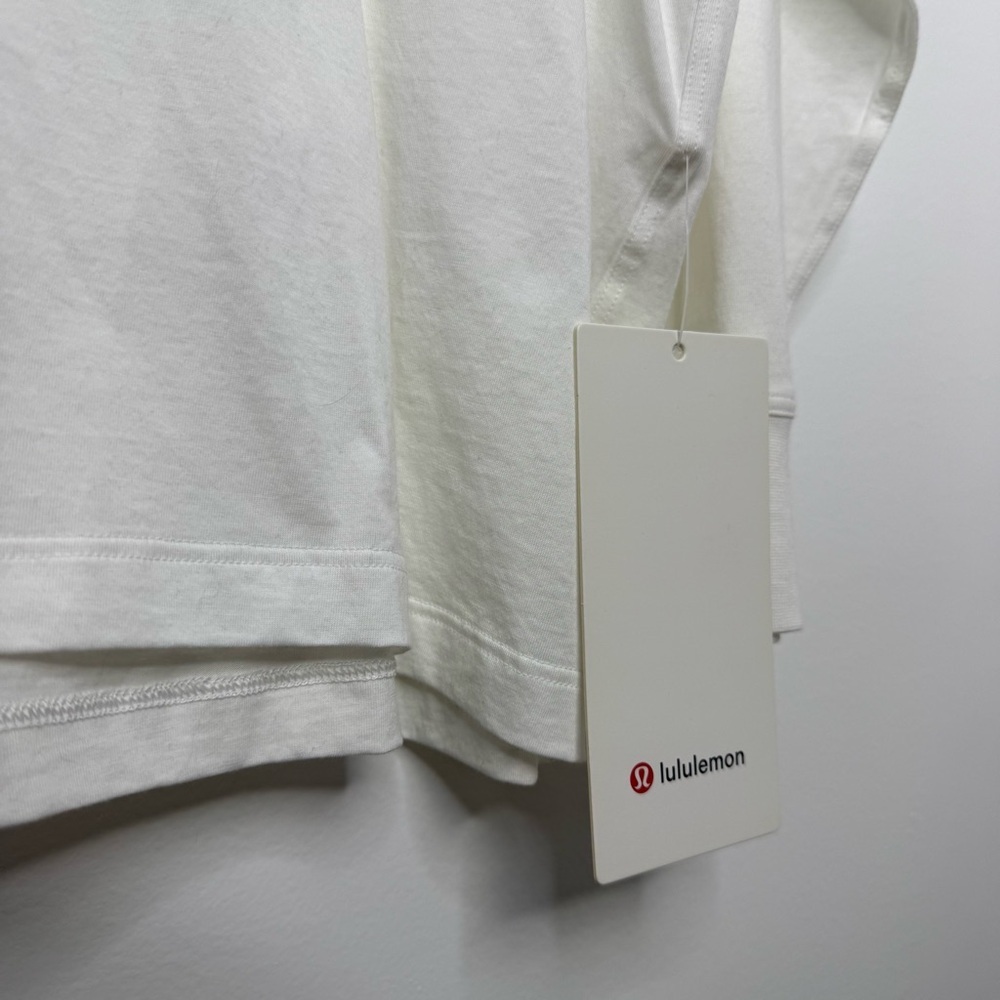 LULULEMON NWT White All Yours Long Sleeve Tee - Picture 4 of 8